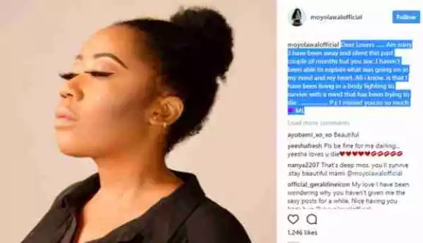 Actress Moyo Lawal Struggles With Depression And Suicidal Thoughts